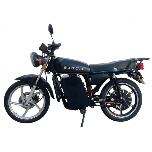 Moto Eléctrica Kavol Ecomove con diseño clásico, motor de 3000W y velocidad de 85 km/h