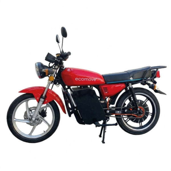 Moto Eléctrica Kavol Ecomove con diseño clásico, motor de 3000W y velocidad de 85 km/h