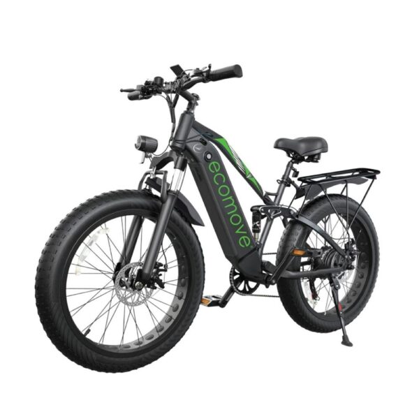 Bicicleta Eléctrica TX 500 Ecomove todoterreno con motor de 500W y batería de litio 48V 13Ah