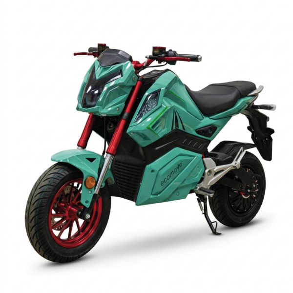 Moto Eléctrica XZ6 Ecomove con motor de 3000W, batería de litio y autonomía de 80 km
